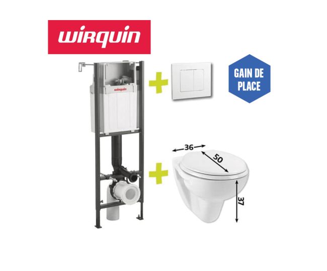 Pack wc suspendu INITIAL 2 - Salle de bains