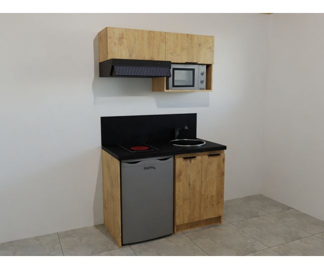 Kitchenette couleur 120 cm pour réfrigérateur 55cm - Makitchenette