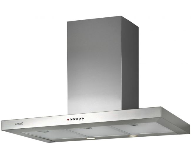 Hotte ILÔT décorative CATA - 90cm - inox