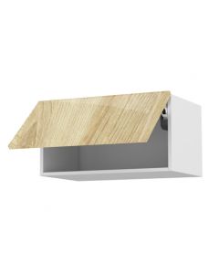 Meuble haut chêne golden 80 cm + façade 1 Porte relevante