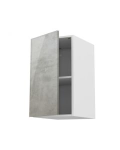 Meuble haut chêne 60 cm + façade 1 PORTE Cimento