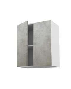 Meuble haut 80 cm + façade 2 PORTES 40 cm Cimento