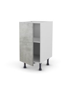 Meuble bas 40 cm + façade 1 PORTE Cimento