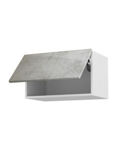 Meuble haut 60 cm + façade 1 Porte relevante Cimento