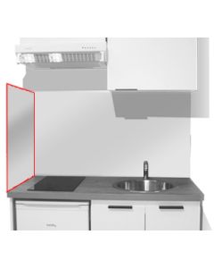 CRÉDENCE DE CÔTÉ INOX - HAUTEUR : 57.5 CM