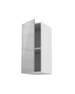 Meuble haut fidgi blanc 30 cm + façade 1 PORTE