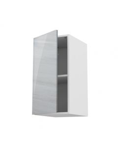 Meuble haut fidgi blanc 50 cm + façade 1 PORTE