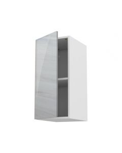 Meuble haut fidgi blanc 40 cm + façade 1 PORTE