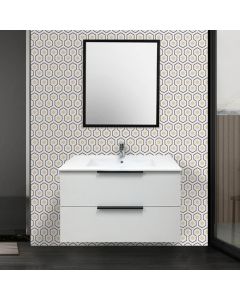GAIA ECO 2 TIROIRS VASQUE A ENCASTRER 80 cm 