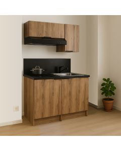 SOLDES 2025 - KITCHENETTE COULEUR 120cm - 2 PORTES - 15B