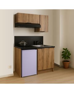 SOLDES 2025 - KITCHENETTE COULEUR 100CM - pour réfrigérateur 48cm - 11H