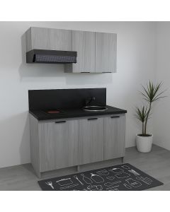 SOLDES 2025 - KITCHENETTE COULEUR 160CM - 1 PORTE / DOUBLE PORTES - 24H