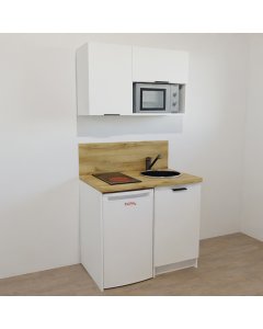 KITCHENETTE BLANCHE 100CM - pour réfrigérateur 48cm - 11H