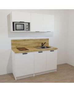 KITCHENETTE BLANCHE 150CM - 1 PORTE / 1 DOUBLE PORTES - 20B