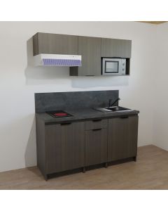 KITCHENETTE COULEUR 160CM - 1 PORTE / 1 PORTE + 1 TIROIR / 1 PORTE - 24B