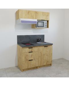 Largeur : 120 cm . . COULEUR - 1 PORTE / 3 TIROIRS - 14B