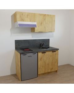 KITCHENETTE COULEUR 140CM - pour réfrigérateur 55cm - 17H