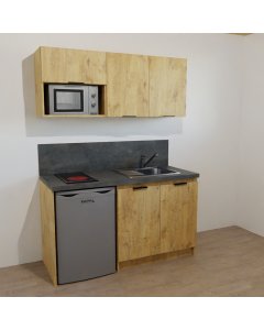 KITCHENETTE COULEUR 150CM - pour réfrigérateur 55cm - 20H