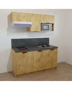 KITCHENETTE COULEUR 160CM - 1 PORTE / DOUBLE PORTES - 24H