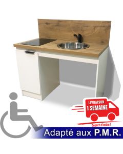 KITCHENETTE BLANCHE 120CM PMR - 16H