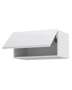 Meuble haut platine 80 cm + façade 1 Porte relevante