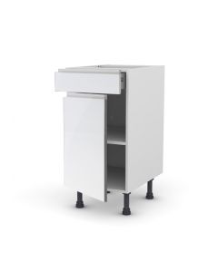 Meuble bas cronos 40 cm + façade 1 PORTE / 1 TIROIR
