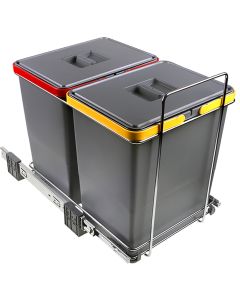 Poubelle automatique pour tri sélectif 2x18L