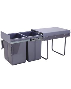 Poubelle automatique pour tri sélectif 2x20L