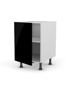 Meuble bas 60 cm + façade 1 PORTE Shogui Noir