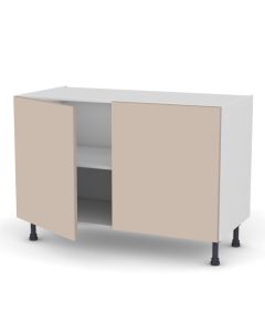 Meuble bas 120 cm + façade 2 PORTES 60 cm Terra Suave