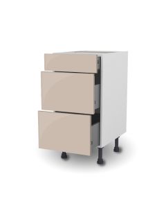 Meuble bas 40 cm + façade 3 TIROIRS Terra Suave
