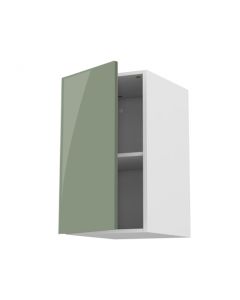 Meuble haut chêne 60 cm + façade 1 PORTE Terra Vert Argile