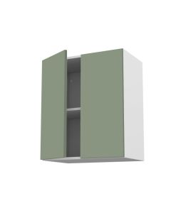Meuble haut 80 cm + façade 2 PORTES 40 cm Terra Vert Argile