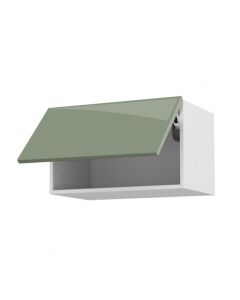Meuble haut 60 cm + façade 1 Porte relevante Terra Vert Argile