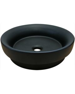 Vasque cuve semi-encastrée noire