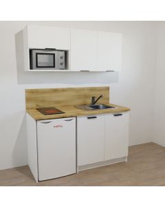 KITCHENETTE BLANCHE 150CM - pour réfrigérateur 55cm - 20H